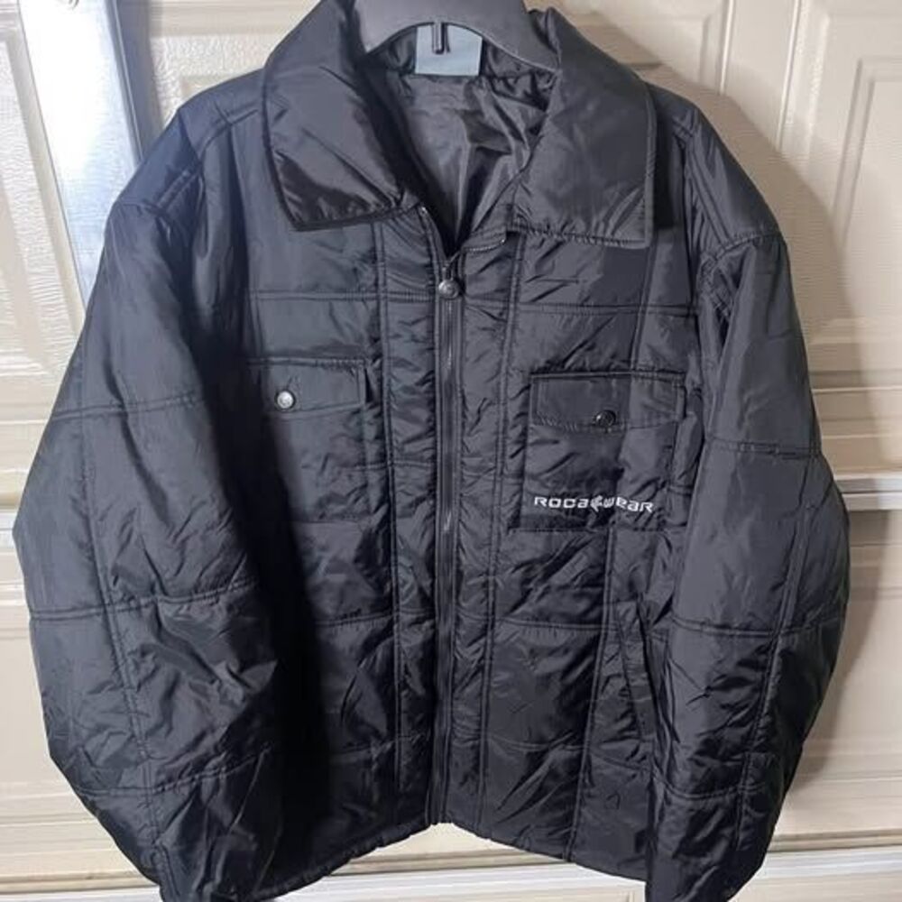 Vintage Rocawear Quilted Puffer Jacket Large